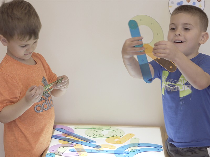Preschool learning at Grace Early Childhood Center